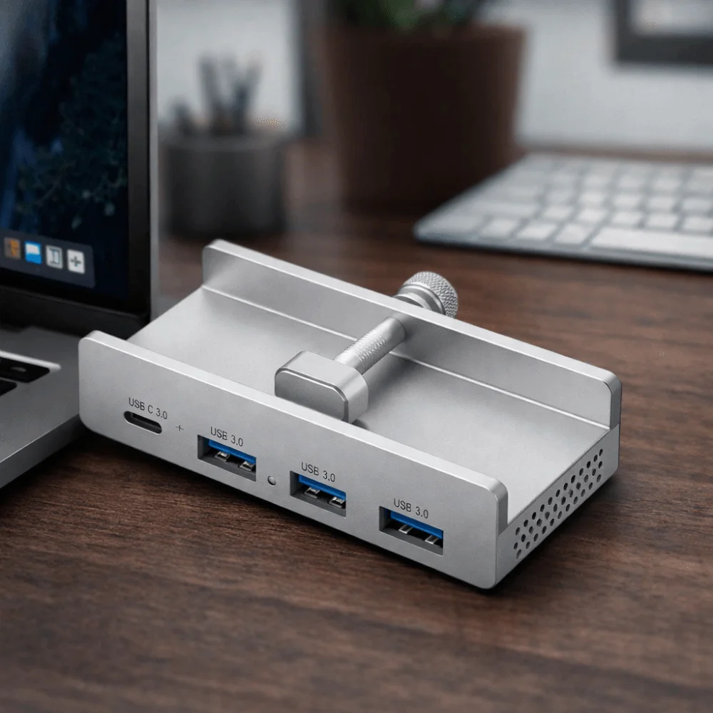 USB3.2/3.0/2.0 USB HUB Clamp Power Supply Universal External USB Splitter Adapter 5Gbps Multi Splitter Laptop Accessories