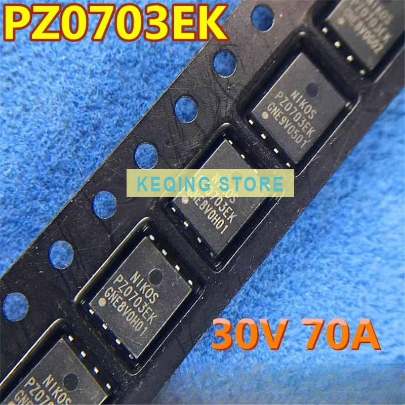10 Uds. Usado + no nuevo + enviar después de medir palabra Original código original PZ0703EK PDFN5x6 canal P 30V 83A MOS FET