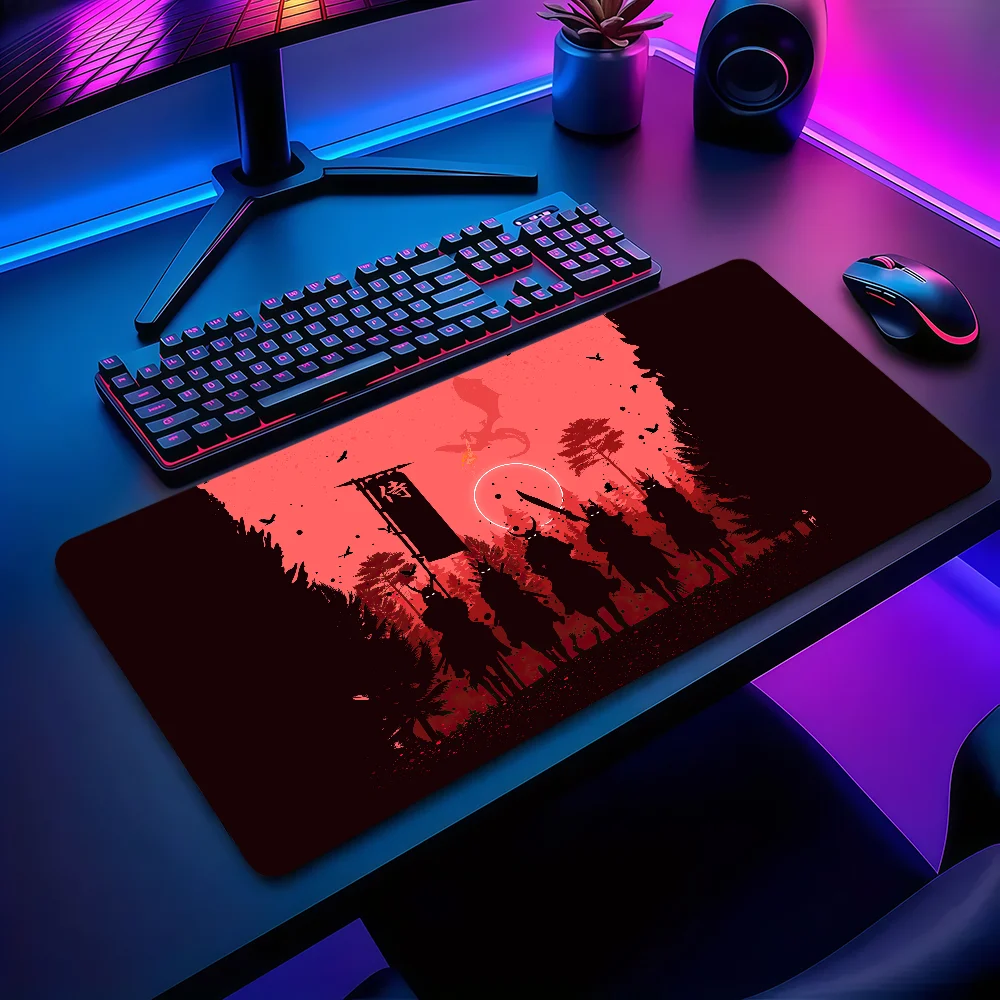 

Коврик для мыши K-Katana Girl S-Samurai Japan, нескользящий, утолщенный, большой, с защитой от скольжения, для офиса, учебы и игр