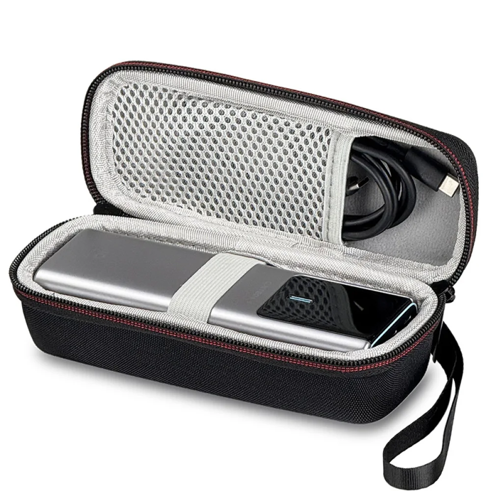 

for CUKTECH 10Plus/15SE EVA Hard Travel Carrying Case for Xiaomi 165W Power Bank Portable Charger Protective Storage Box Black