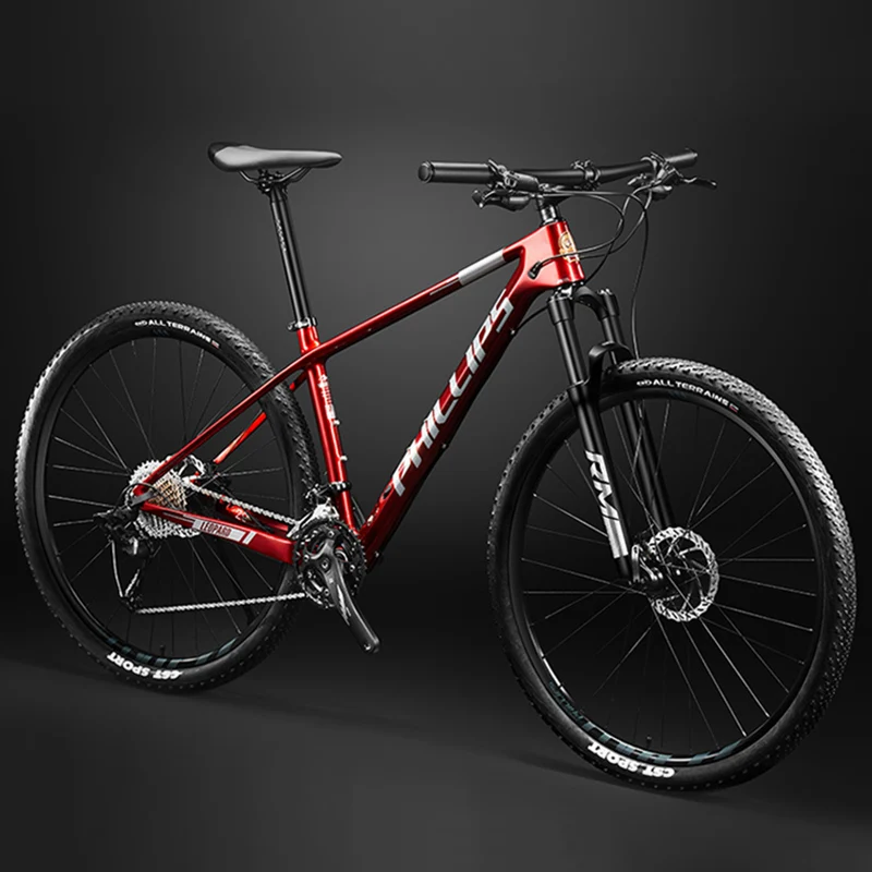 27.5 inch 29 inch Carbon Fiber Mountain Bicycle Cross Country Carbon Mountain Bike with Hydraulic Disc Brake MTB 27/30/33 Speed