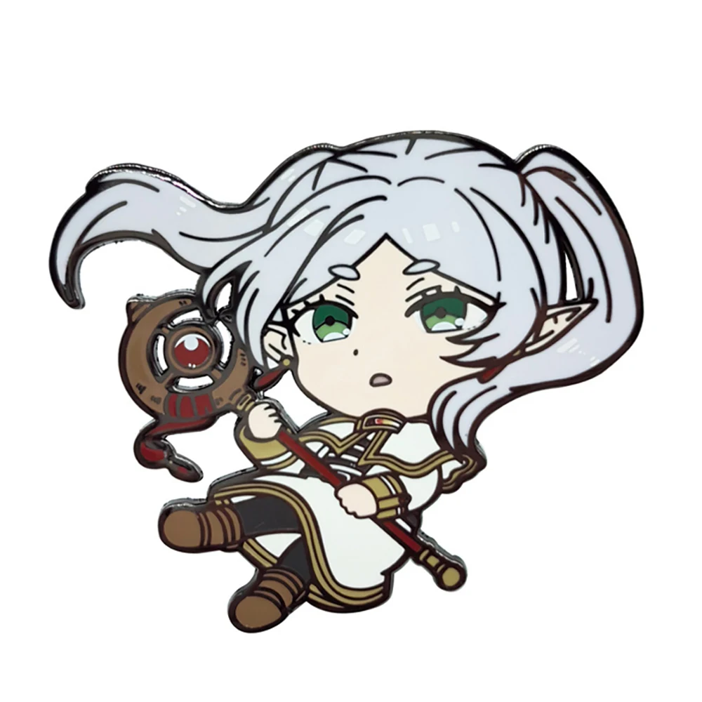 أنيمي فريرين: ما وراء نهاية الرحلة شخصية البضائع دبوس هيميل شارة ظهره طوق الديكور دبوس الإكسسوارات هدية #3