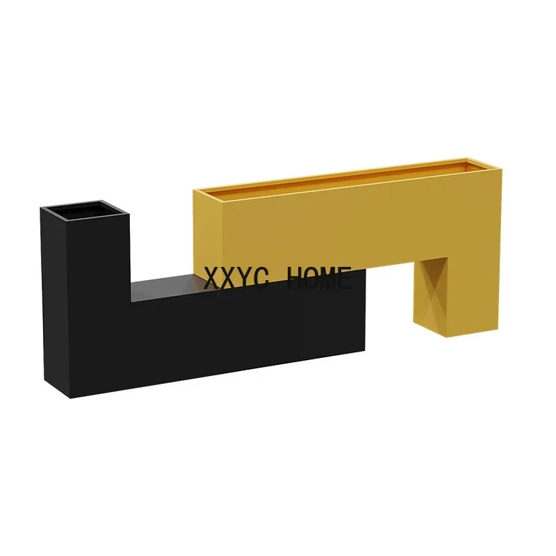 Industrial Style Flower Box Flower Bed Combination Iron Flower Stand Sales Department Commercial Street Office Building