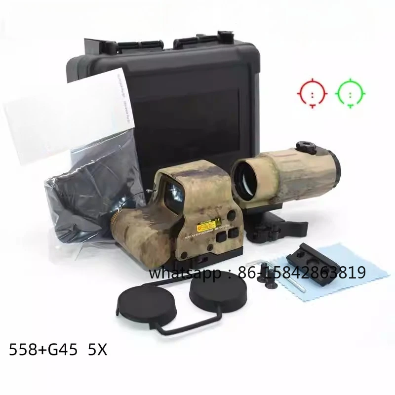 558G33 558G43 558G45 Set Red Dot 3x 5x Zoom Telescope Slingshot Toy Model Take A Photo