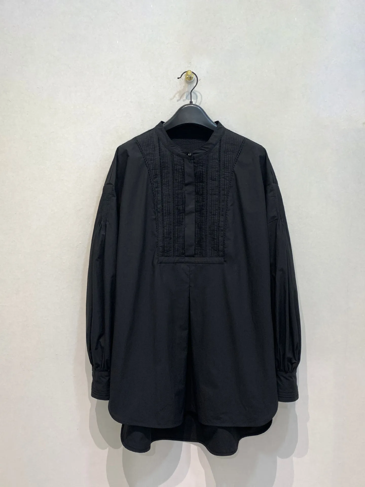 

Japan Spring Summer Fashion Retro Literary Elegant Blouse Stand Collar All-match Casual Lady Top Simple Loose All-match Shirts