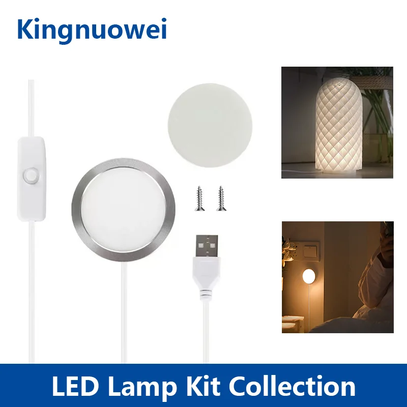 For bambu Led Lamp Kit Collection MH001 3D Printing DIY Creative Model white warm rgb LED Light Gifts 3d printers accessories