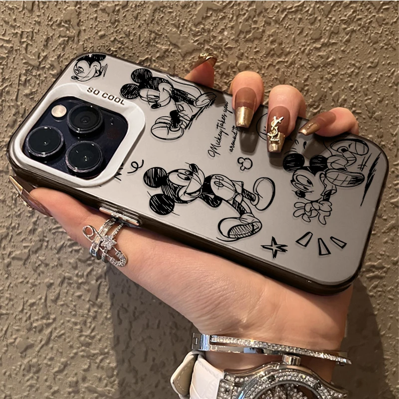 Disney Mickey Minnie Coppia Art Custodia rigida per Samsung Galaxy S23 S24 S25 S22 Ultra S21 Plus FE A56 A36 A26 5G A16 A06 4G Nota 20