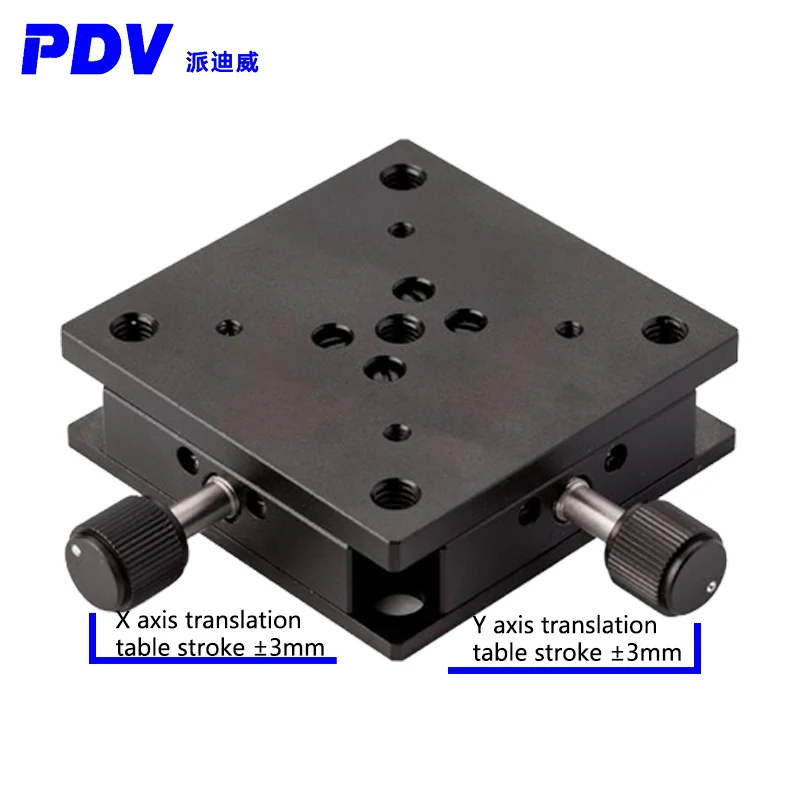 PT-SD101M manual two-dimensional thin translation table dovetail translation table stroke ±3mm