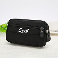 Canvas Wash Bag Men'S Travel Portable Bag Women'S Multifunctional Makeup Bag Men'S Coin Purse Wear Belt Waist Bag Mobile Phone