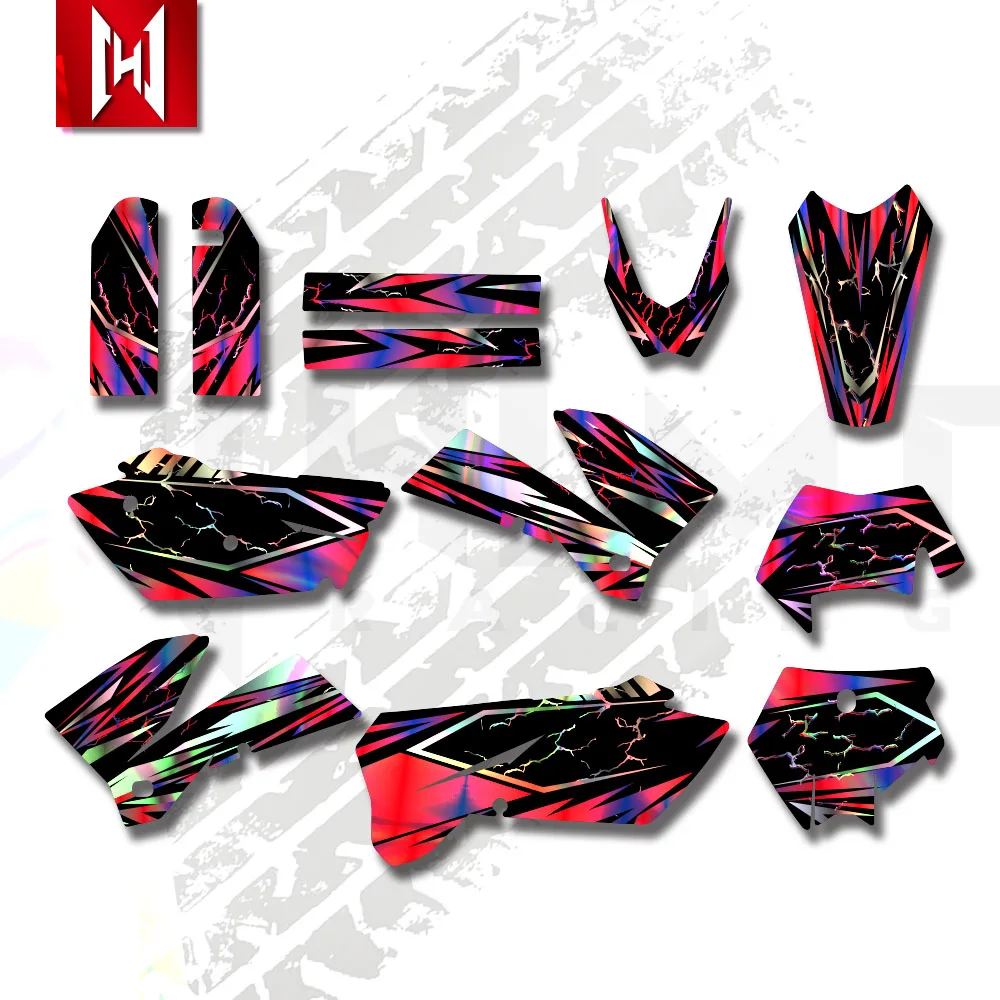 Motorcycle Decal Graphics Sticker For KTM 525 450 400 300 250 200 125 sx sxf mxc xc xcf xcw exc excr 2005 2006 2007 Custom view 3