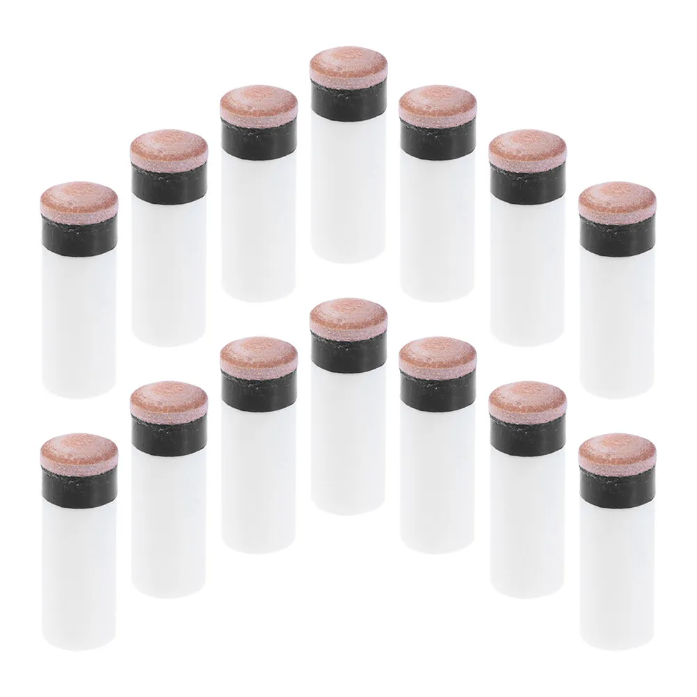 

14Pcs Billiard Cue Tips Slip-on Replacement 12Mm Pool Cue Tips Pool Stick Repair Accessories for Competitive Play