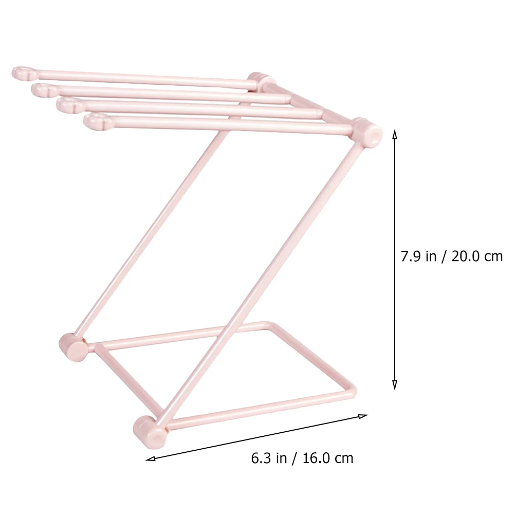 

2Pcs Foldable Dishcloth Rack Standing Storage Shelf Cup Placing Rack Drainage Organizer