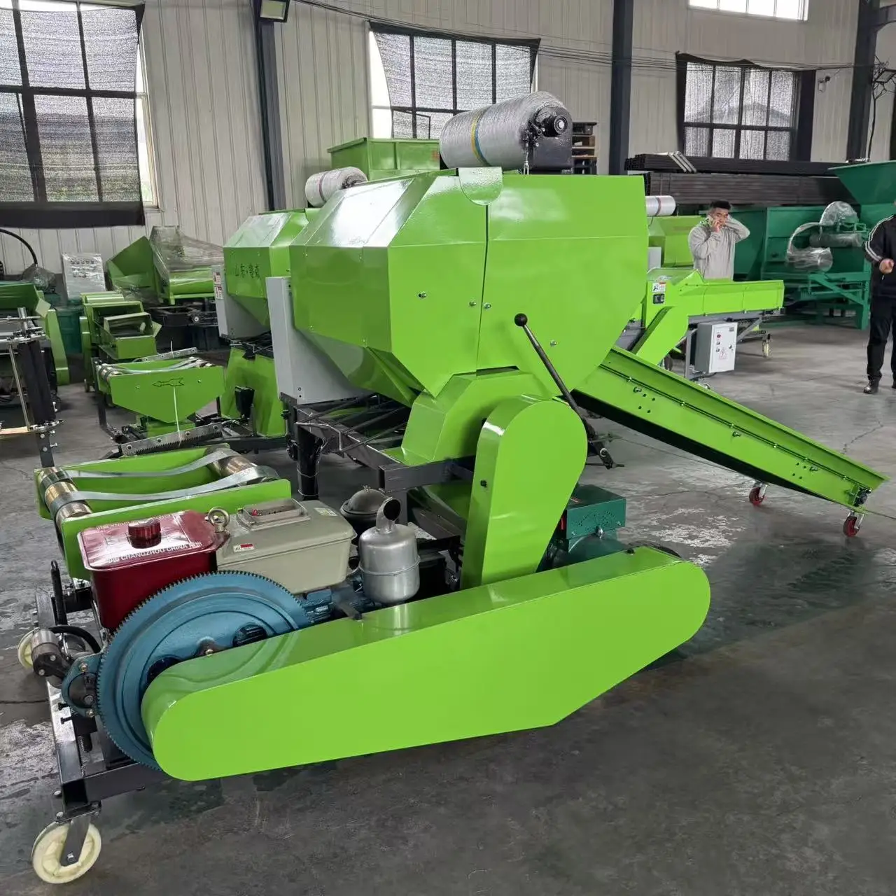 Diesel Engine Rice Straw Corn Silage Packing Mini Round hay Baler Machine Alfalfa Grass Wrapper Roll Baler Price