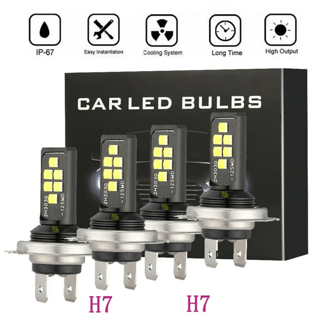 4Pcs Combo H7+ H7 L…