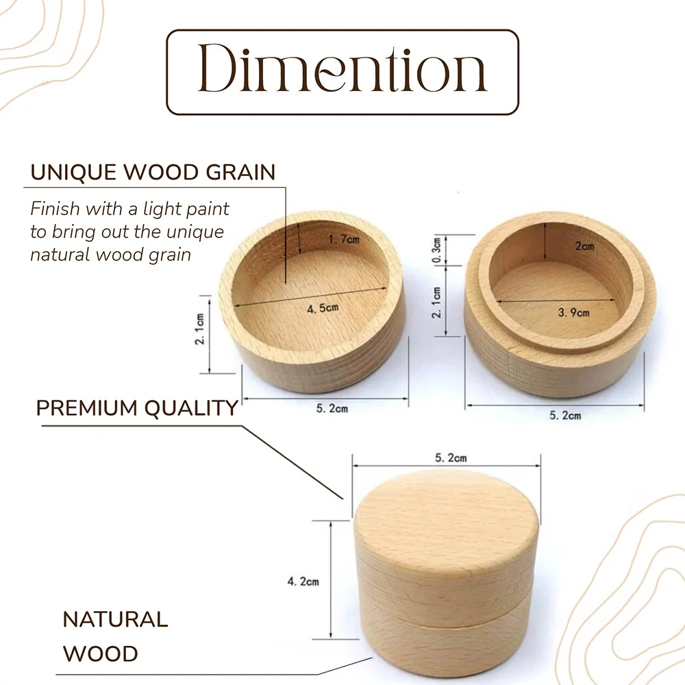 Boîte à dents en bois personnalisée pour premier dent de bébé, stockage des dents de lait, boîtes à souvenirs avec nom personnalisé