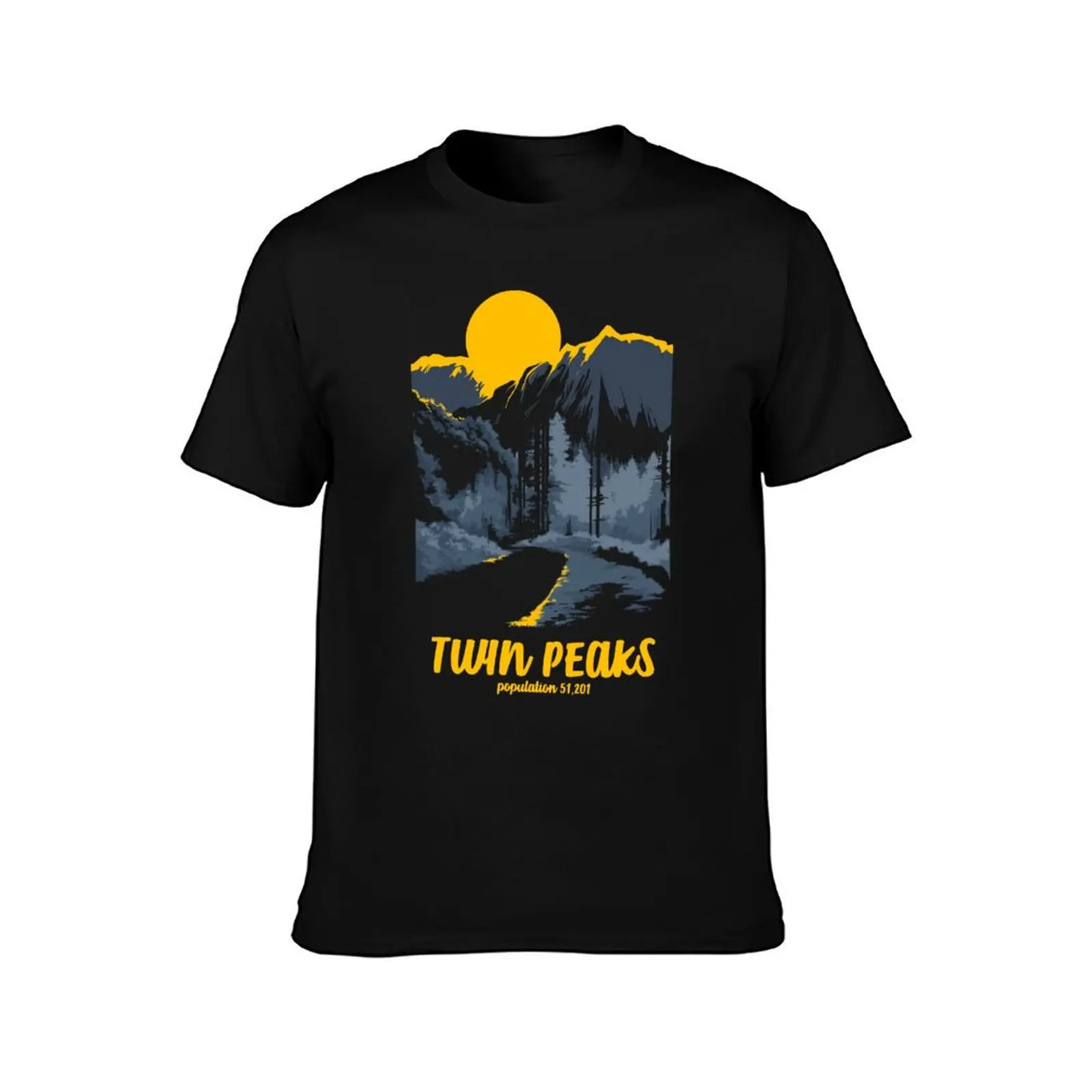 Twin Peaks National Parks Style Tonal Welcome Poster T-Shirt Big and Tall Gym T-Shirt