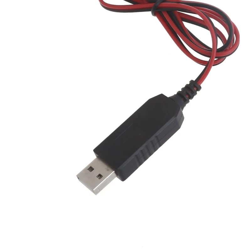 090F Universal 6V AA Battery Eliminators USB Power Supply Cable with Switches USB to 6V AA LR6 AM3 Battery for LED Light