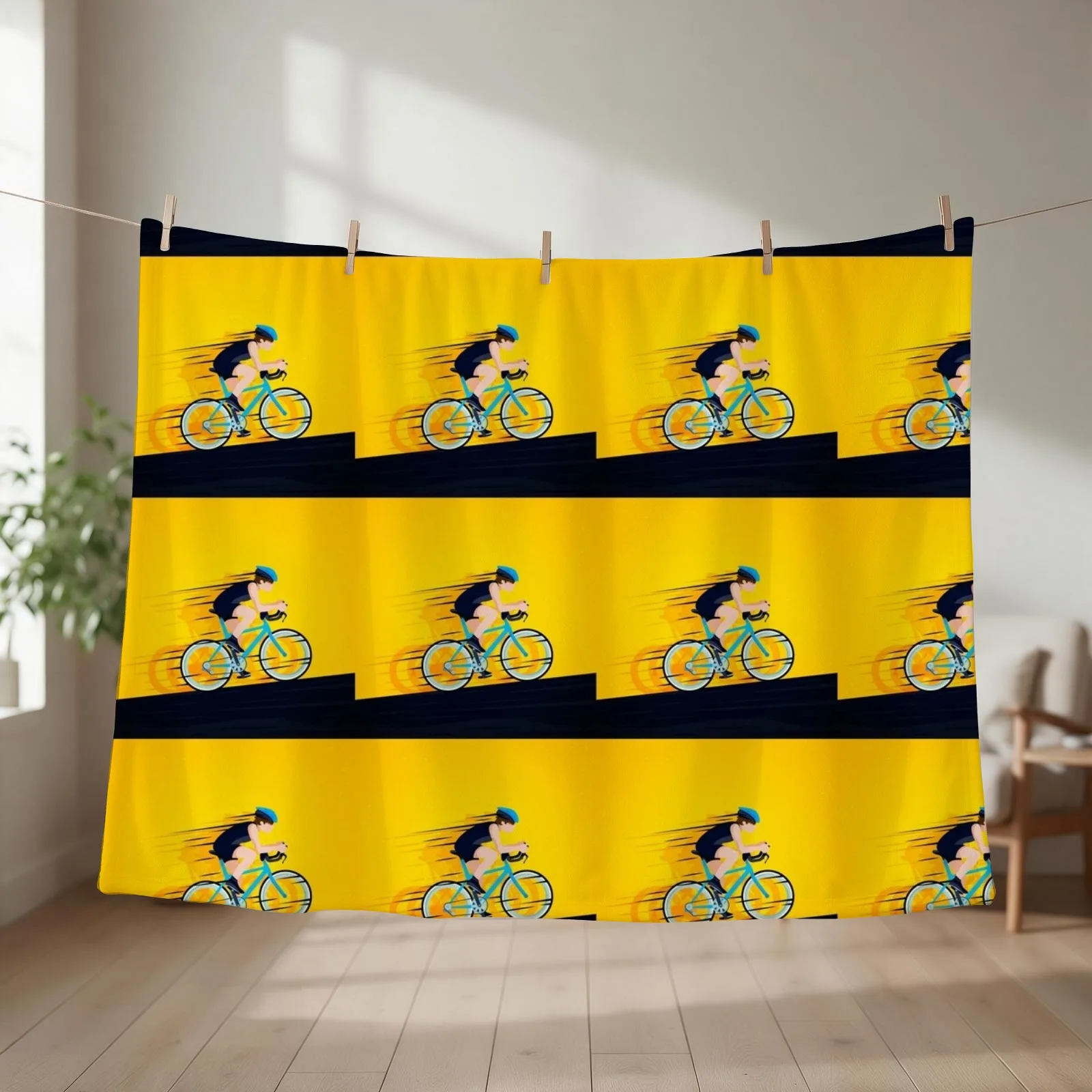 Cycling Throw Blanket Sofas Winter beds Sofa Quilt valentine gift ideas Blankets