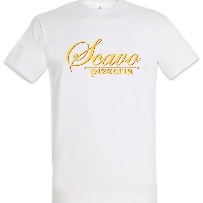 Scavo Pizzeria Desperate Restaurant Sign Logo Symbol Housewives T Shirt