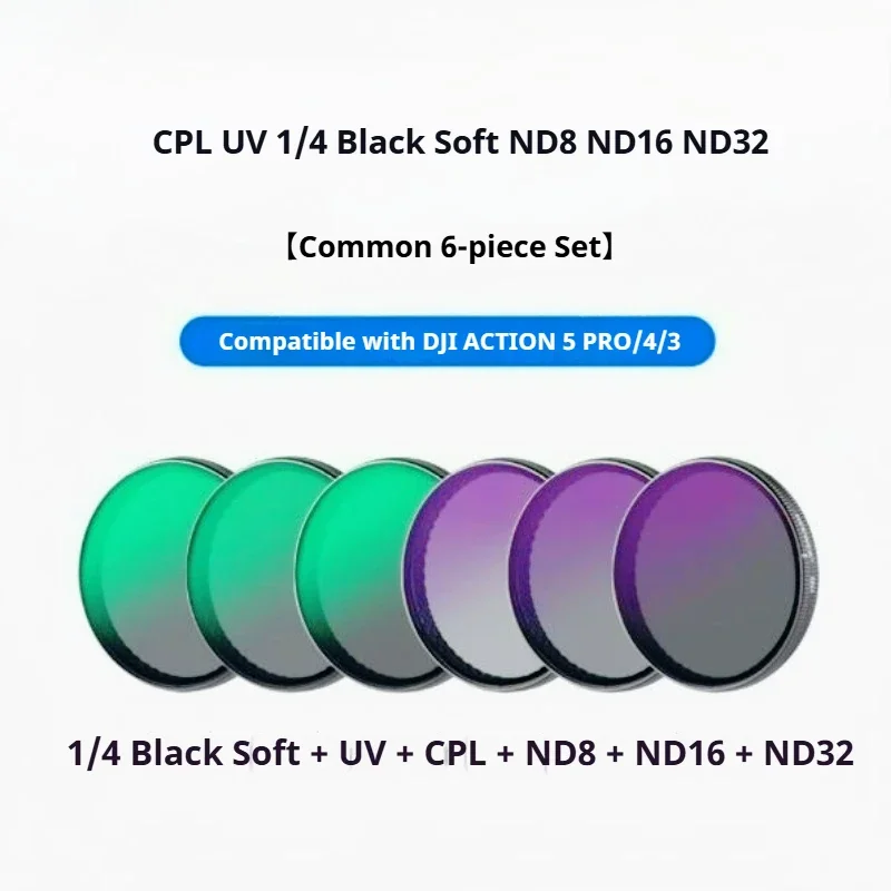 5Pro Camera Filter Accessories CPL Glass NDUV Quick Release Magnetic Tempered Film Lens, Scratch Resistant Aluminum Frame
