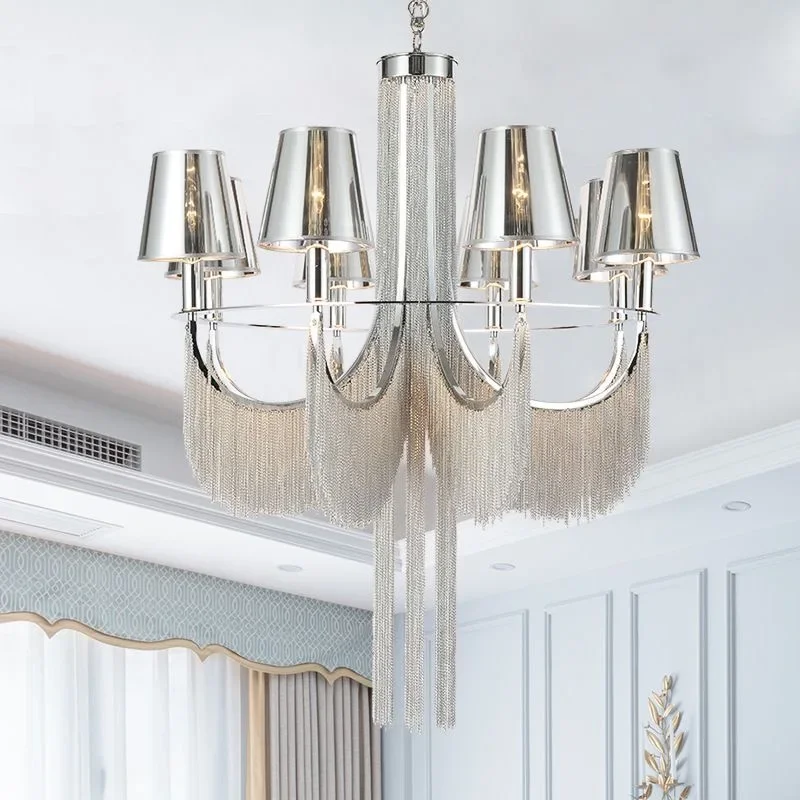 Modern luxury chandelier lighting dining room kitchen fixture  ceiling lamp bedroom tassel  lamp wedding chandelier lights