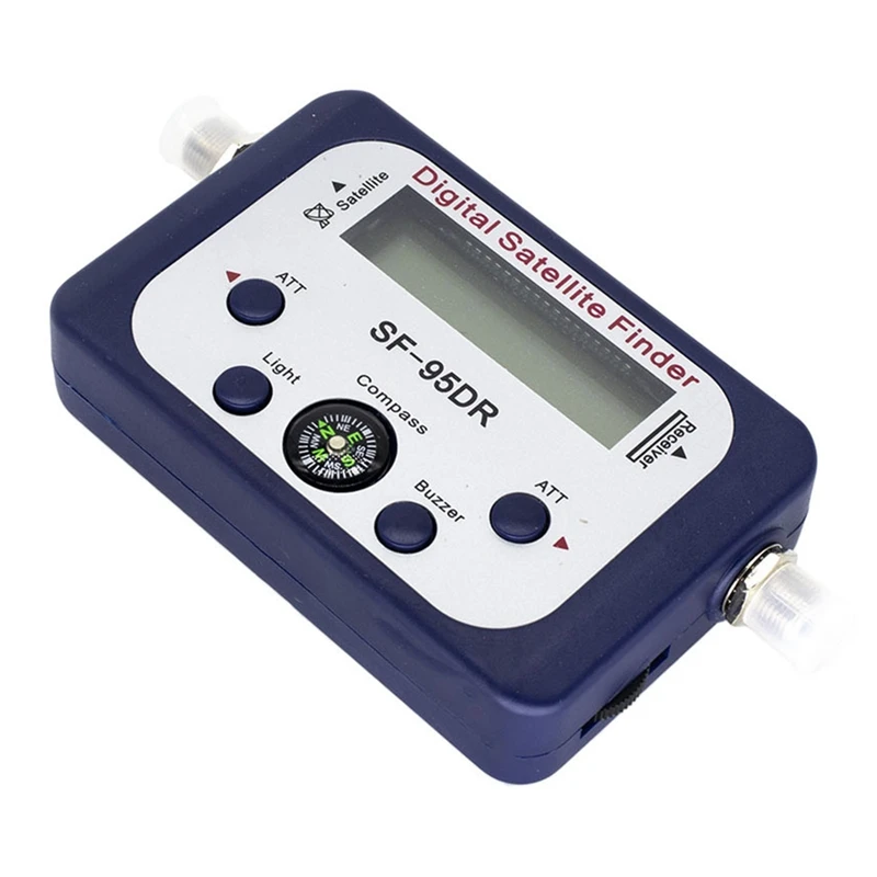 1 Piece SF-95DR Satellite Signal Meter Digital Satellite Finder Blue Plastic Mini LCD Display Digital Satfinder