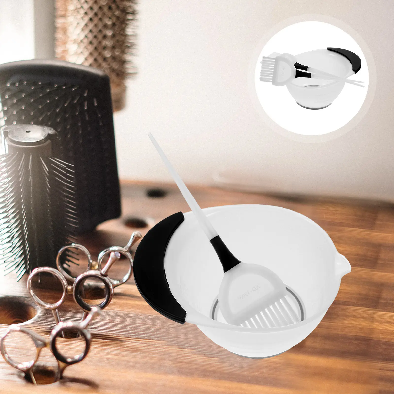 1Set Hair Dye Bowl and Brush Set Made of Premium Material for Neat Mess Free Hair Coloring Application Salon Supplies