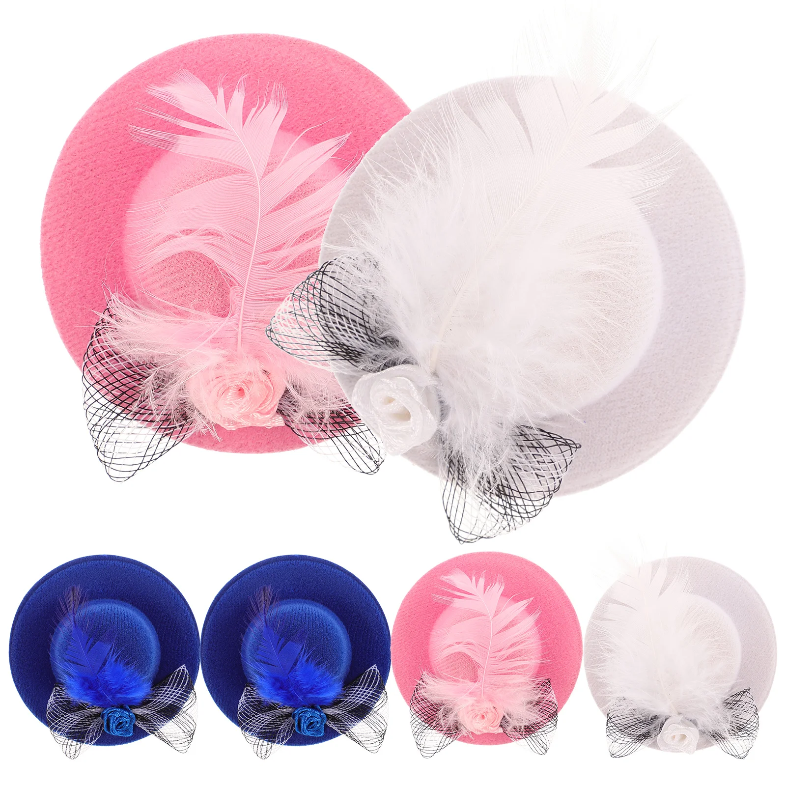 

6pcs Pet Hats Chicken Hats for Hens Parrot Hat Wear Resistant Funny Bird Decor Hen Supplies Adjustable Cloth Dog Coats