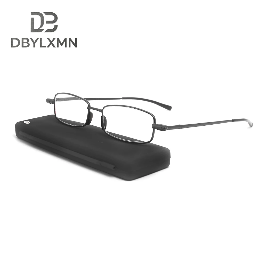 

DBYLXMN Folding Reading Glasses Men Women Ultra Light Portable Presbyopic Glasses With Case Full Frame +1.0 +1.5 +2.0 +2.5 +3.0