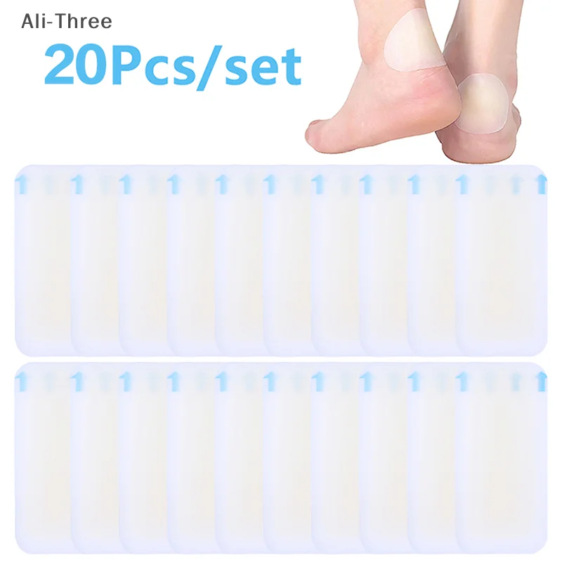 

20Pcs Blister Plasters Invisible Hydrocolloid Gel Blister Bandages Blister Cushion Pad For Heel Foot Toe And Guard Skin