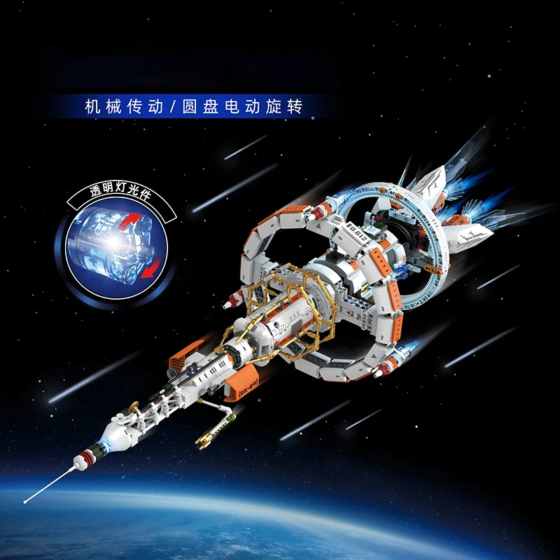 

Космическая аэрокосмическая серия, строительные блоки, Апокалипсис, космическая станция, исследование, миссия, космический корабль, силовая модель, кирпичи, игрушки