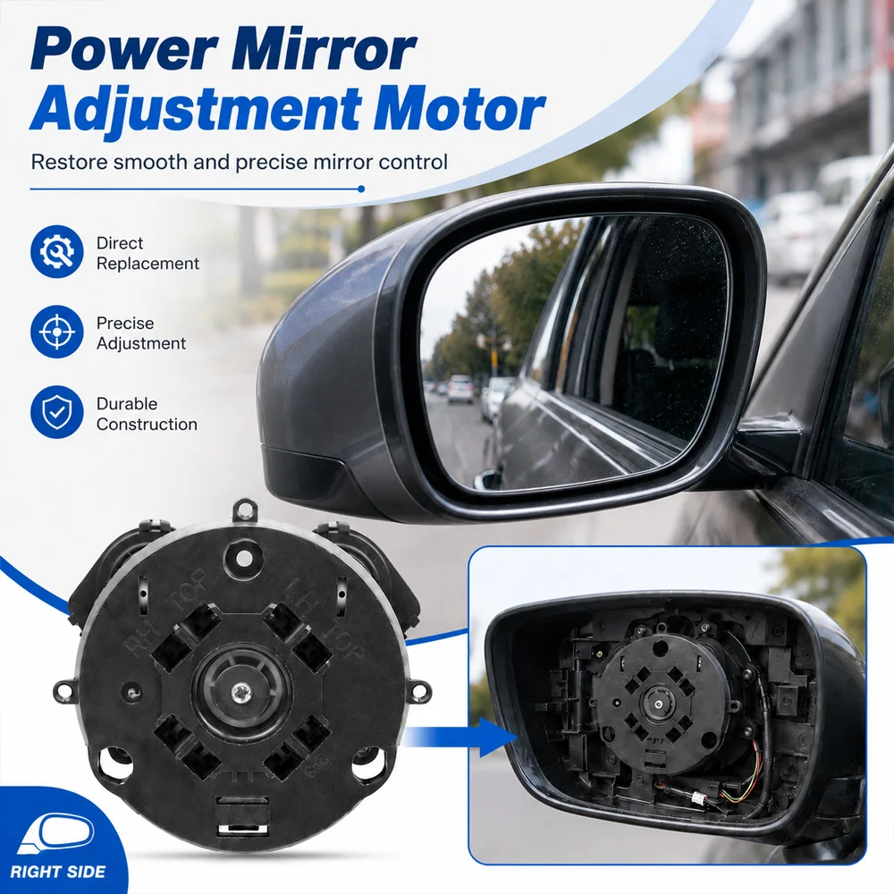 Rearview Mirror Adjustment Motor Actuator for Kia Forte Cerato Optima Hyundai Azera i40 876121M000 Left/Right 4pins