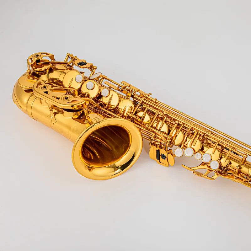 Made in Japan 380 Professional Alto Drop E Saxophone Gold Alto Saxophone with Band Mouth Piece Reed Aglet More Package mail