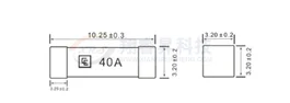 Chip fuse 1032 1 / 2 / 3 / 4 / 5 / 8 / 10 / 15 / 20 / 25 / 30 / 40 / 60 / 80 10 * 3.2mm