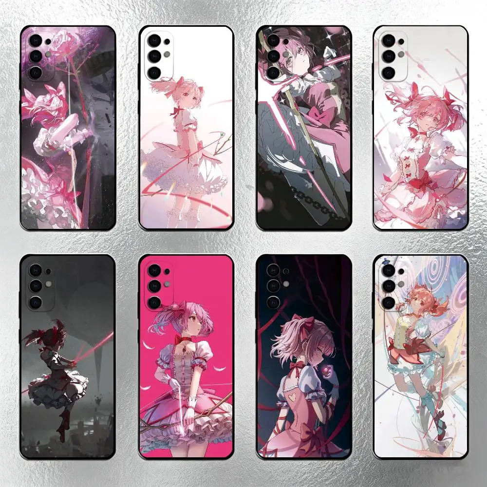 Puella Magi Madoka Magica Phone Case For Samsung S25,S24,S21,S22,S23,S30,Ultra,S20,Plus,Fe,Lite,Note,10,Black Cover