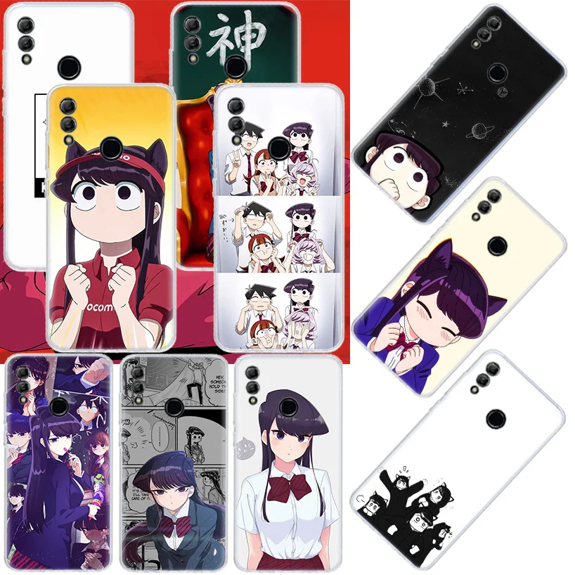 Anime Komi Shouko Cant Communicate Phone Case For Huawei Honor 50 20 Pro P Smart Z 2021 Y5 Y6 Y7 Y9 10i 9 Lite 9X 8A 8S 8X 7S 7X