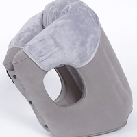 Upgraded Inflatable Air Cushion Travel Pillow Headrest Chin Support Cushions for Airplane Plane Car Office Rest Neck Nap Pillows
