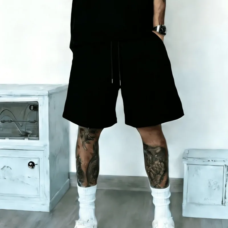 Men's Solid Color Sports and Leisure Fitness Shorts, Summer New Style, Unisex Casual Sports Shorts