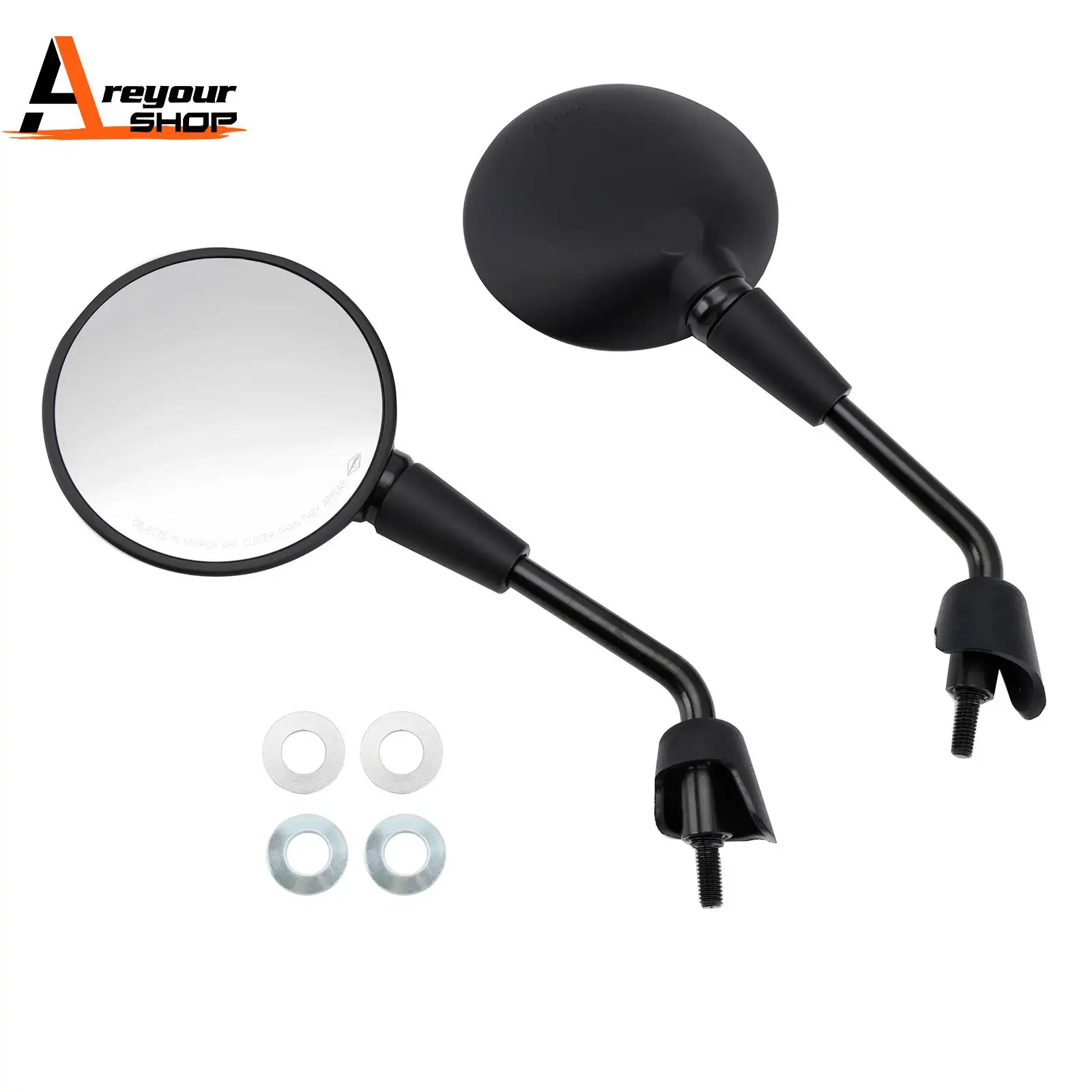 

Mirror M8 Shorty left & right Black for Piaggio Vespa Primavera 50 125 150