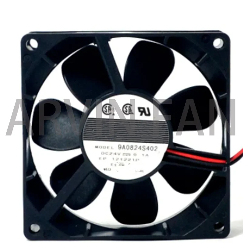 

New 8025 8CM 80mm Drive Axial Cooling Fan 24V 0.1A 9A0824S402 Double Ball 80*80*25mm