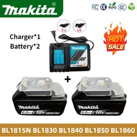 100% Genuine 18v Makita Battery With Charger Rechargeable Lithium ion for Makita 18v Battery BL1830 BL1850 BL1840 BL1860 BL1815N