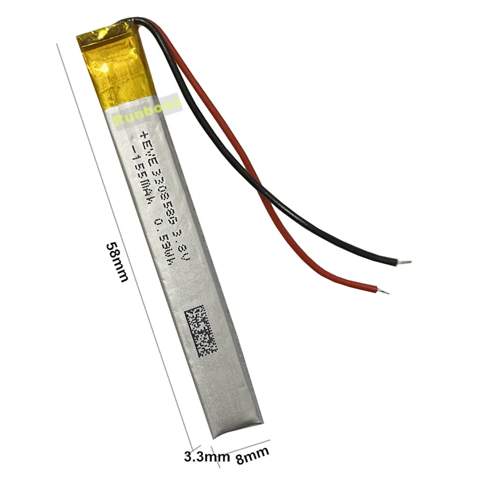 NW-S200F 155mAh 3.8V Battery for Sony Walkmen NW-S200F S202F S203F S204F S205F MP3 Player Batteries