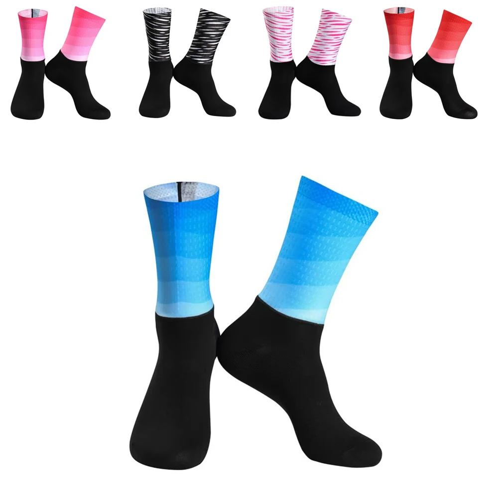 

Велосипедные носки унисекс 2025 года, дышащие, влагоотводящие, быстросохнущие спортивные носки до середины икры
