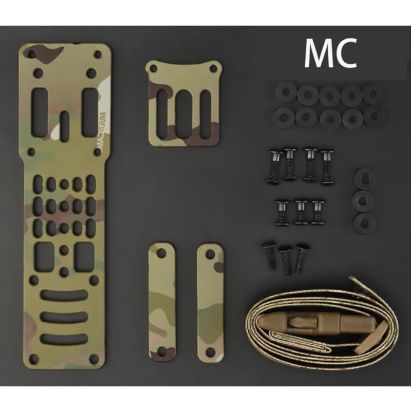 Kit Modular tático coldre, MHA Leg Strap Anexo, 3 coldres, MOLLE Cinto de Batalha, QLS, MLS, ELS, Caça Acessórios