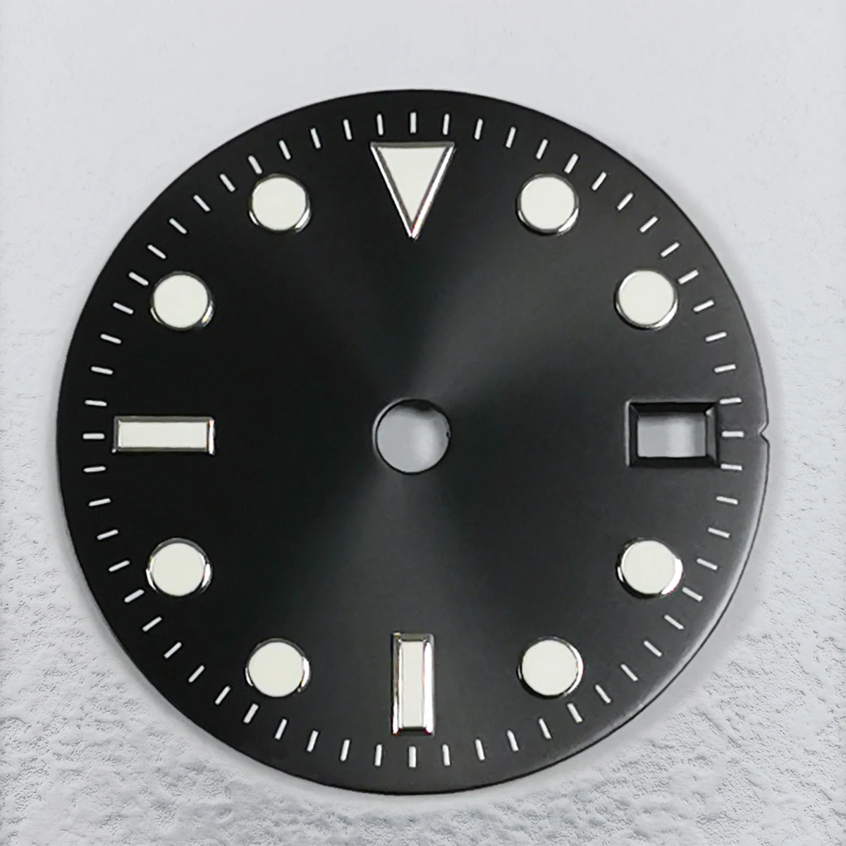 No Logo NH34 Dial GMT Dial 29mm Green Luminous Support Customized Logo Suitable for NH34 Movement