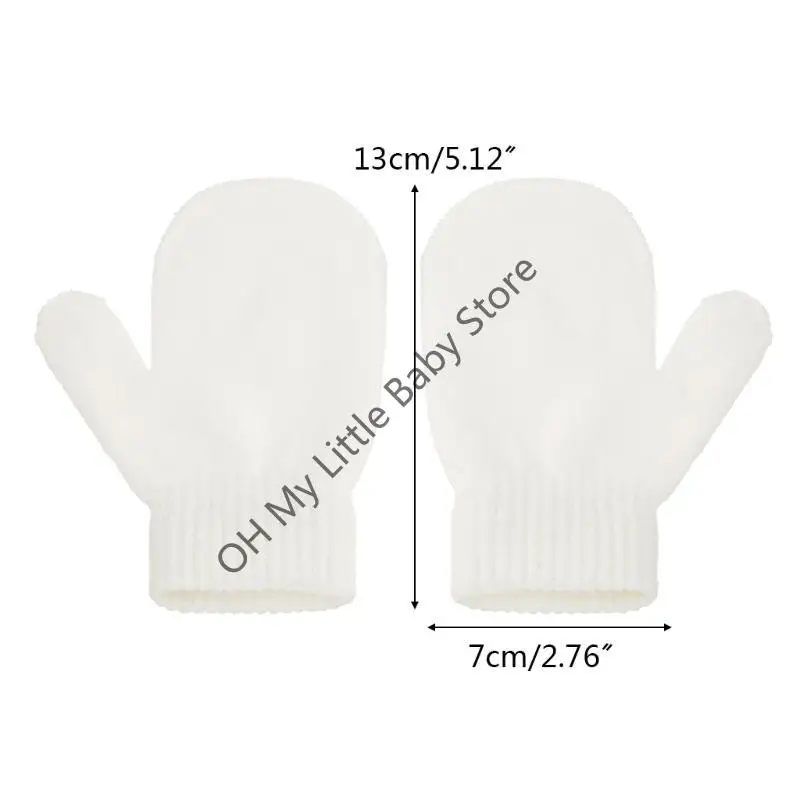 M76C زوج واحد من قفازات الأطفال الشتوية للأطفال الصغار بلون دافئ قفازات كاملة الأصابع #6