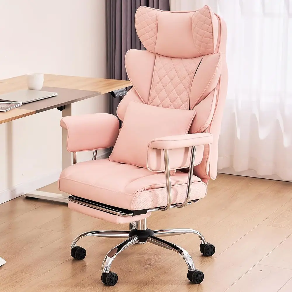 500 Lbs Kneading Massage Oice Chair with oot Rest, Ergonomic Reclining Home Computer Chair, High Back Thick Cushion Big & Tall O