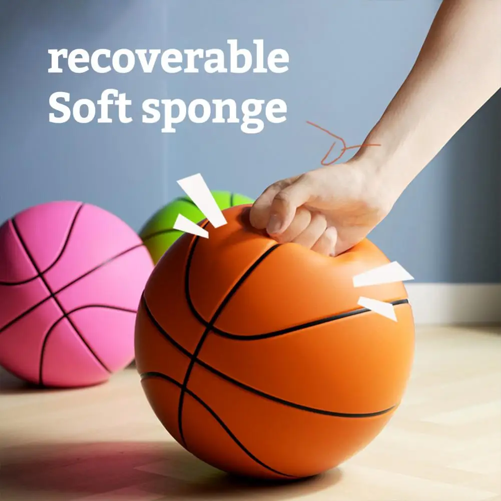 Noise-reducing Basketball Noise-absorbing Basketball High Bounce Silent Ball for Indoor Training Activities Children's for Quiet