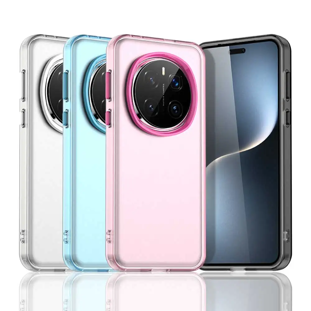 Coque givrée pour Honor Magic 7 Pro, Coque Funda mate translucide PC couleur bonbon, pare-chocs de téléphone Magic 7 Pro