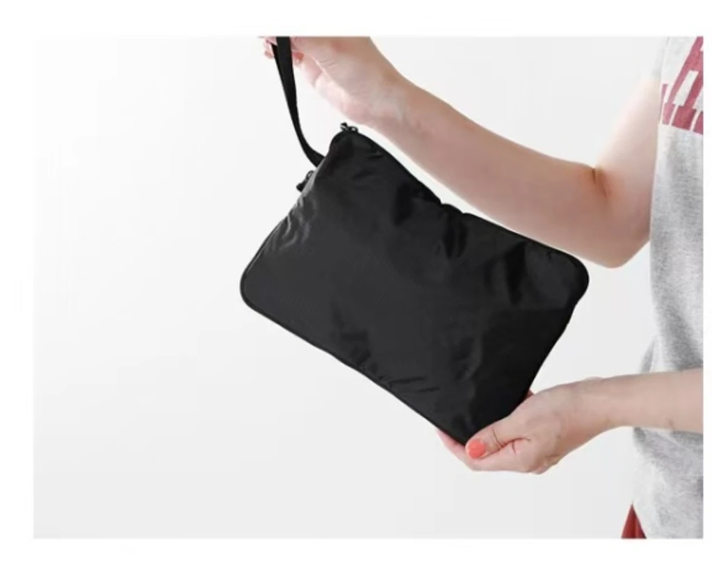 

Glam Pouch Handheld Bag Single oulder Bag Handbag Wa Bag Storage Bag Casual Pure Color Polyester Fiber Bag